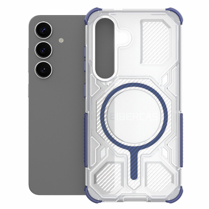 A-One Brand - BIBERCAS Galaxy S25 Plus Mobilskal MagSafe J-16 Transparent