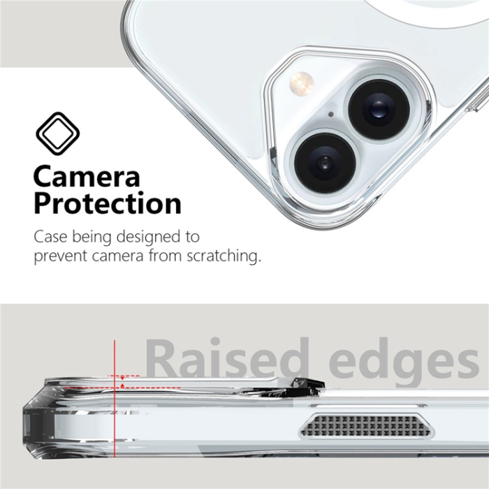 A-One Brand - iPhone 17 Mobilskal MagSafe TPU + PC Crystal Clear