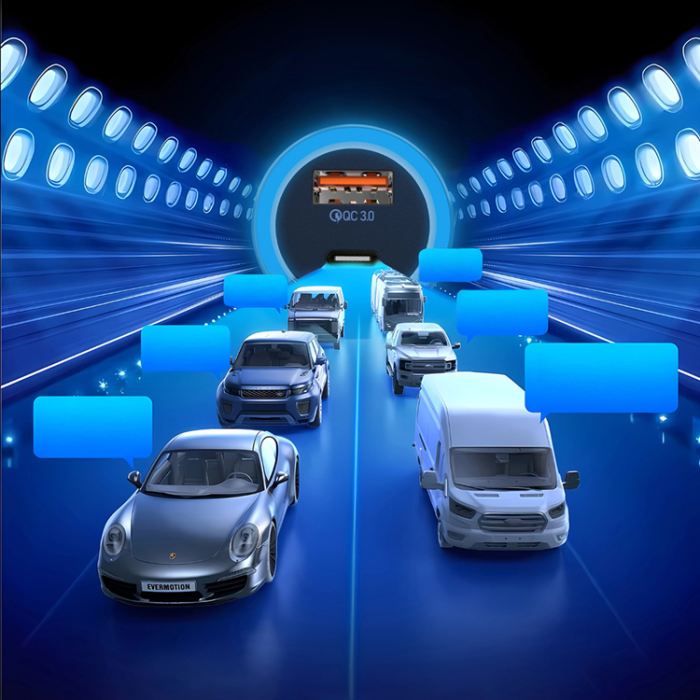 Dudao - Dudao Billaddare PD 120W 1xUSB-A 1xUSB-C QC3.0 LED R4Ultra - Grå