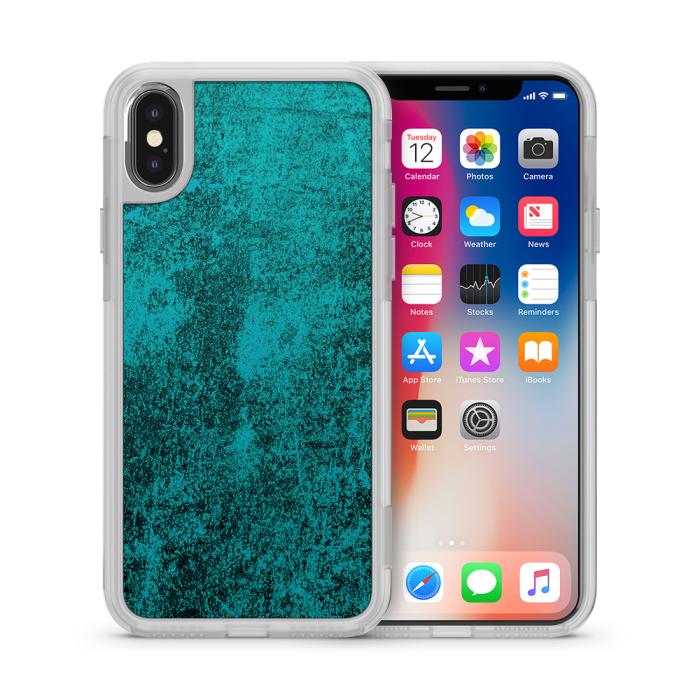 UTGATT5 - Fashion mobilskal till Apple iPhone X - Rost - Turkos