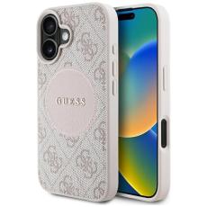 Guess - Guess iPhone 16 Mobilskal MagSafe 4G Circle - Rosa