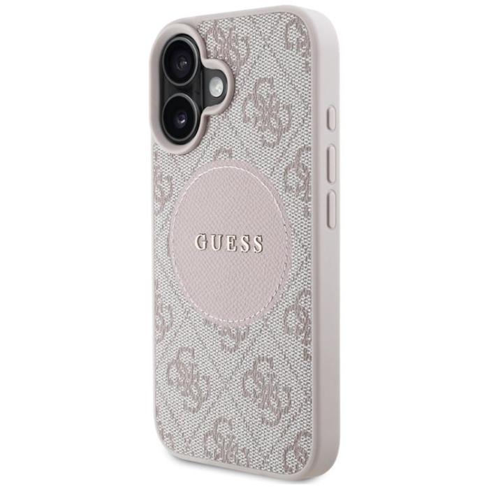 Guess - Guess iPhone 16 Mobilskal MagSafe 4G Circle - Rosa