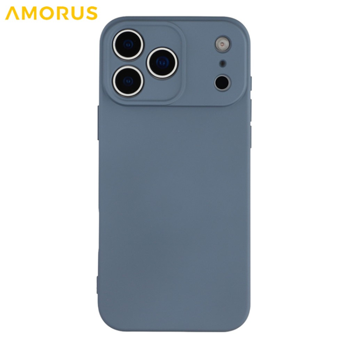 Amorus - AMORUS iPhone 17 Pro Mobilskal Precise Cutouts TPU Fiber - Grå