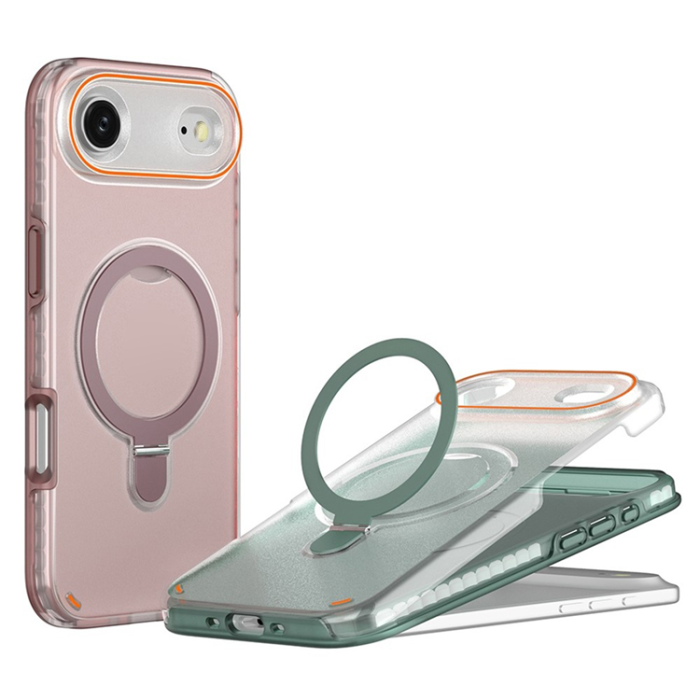 A-One Brand - iPhone Air Mobiskal MagSafe Med Kickstand TPU + PC - Rosa