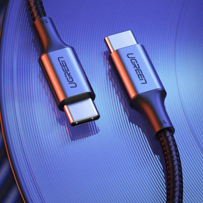 Ugreen - Ugreen USB-C till USB-C kabel 100W 1m - Grå