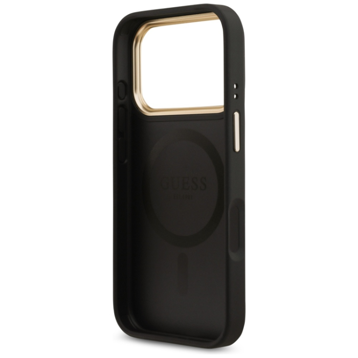 Guess - Guess iPhone 17 Pro Max Mobilskal Magsafe Strass Logo - Svart