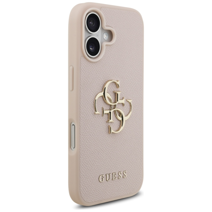 Guess - Guess iPhone 17 Mobilskal Grained Classic Logo - Rosa