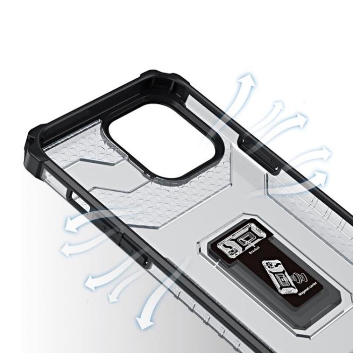OEM - Crystal Ring Skal iPhone 13 Pro Max - Röd