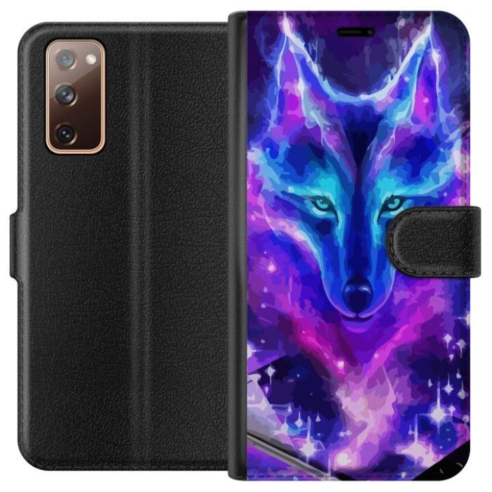 iSecrets - Plånboksfodral till Samsung Galaxy S20 FE med Neon Varg