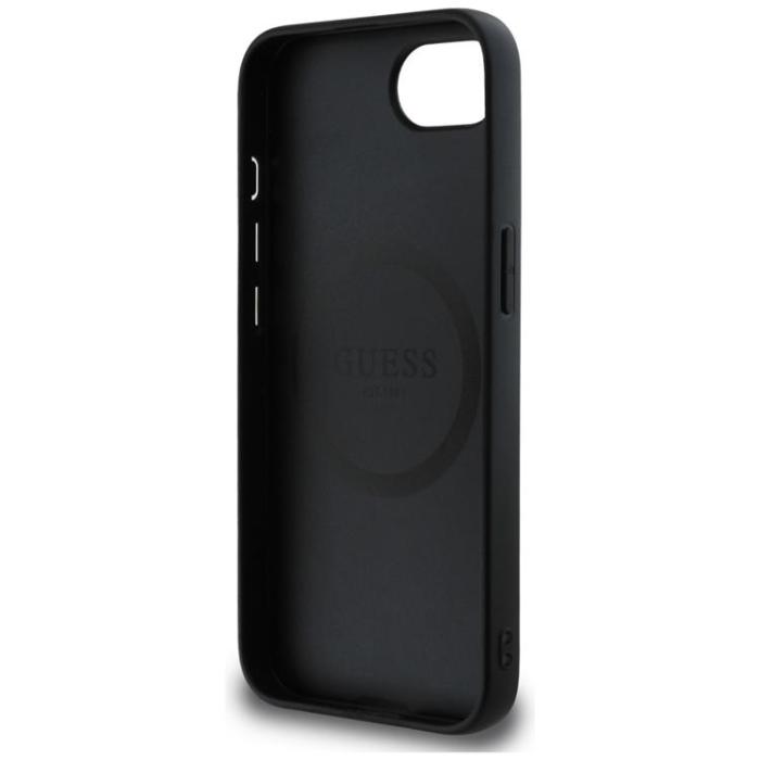 Guess - Guess iPhone 16e Mobilskal MagSafe Grained Triangle - Svart