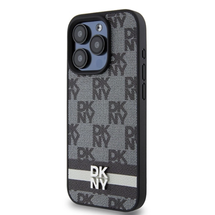 DKNY - DKNY iPhone 14 Pro Max Mobilskal Läder Checkered Mono Pattern