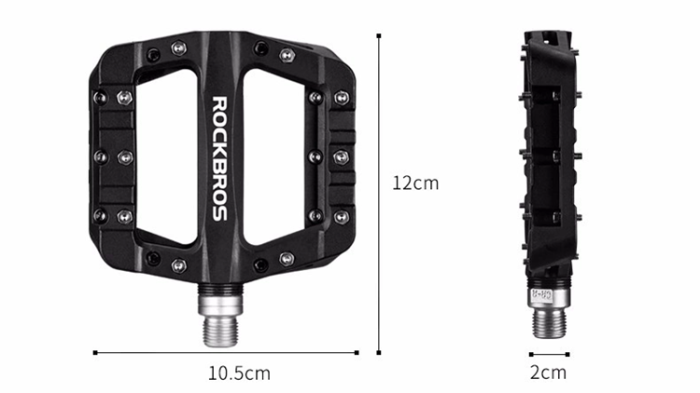 Rockbros - Rockbros Nylon Cykelpedal Set - Svart