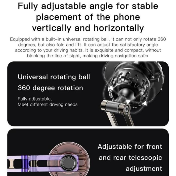 Forcell - Forcell Bilhållare MagFlex Magsafe F-Grip IronSecure - Svart