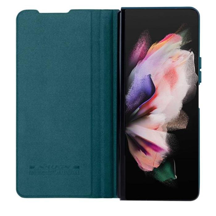 UTGATT1 - Nillkin Galaxy Z Fold 4 Fodral Qin Pro - Grön