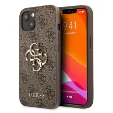 Guess - Guess Big Metal Logo Skal iPhone 13 - Brun