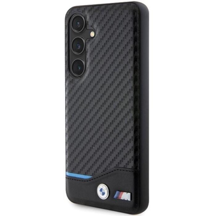 BMW - BMW Galaxy S24 Mobilskal Läder Carbon - Svart