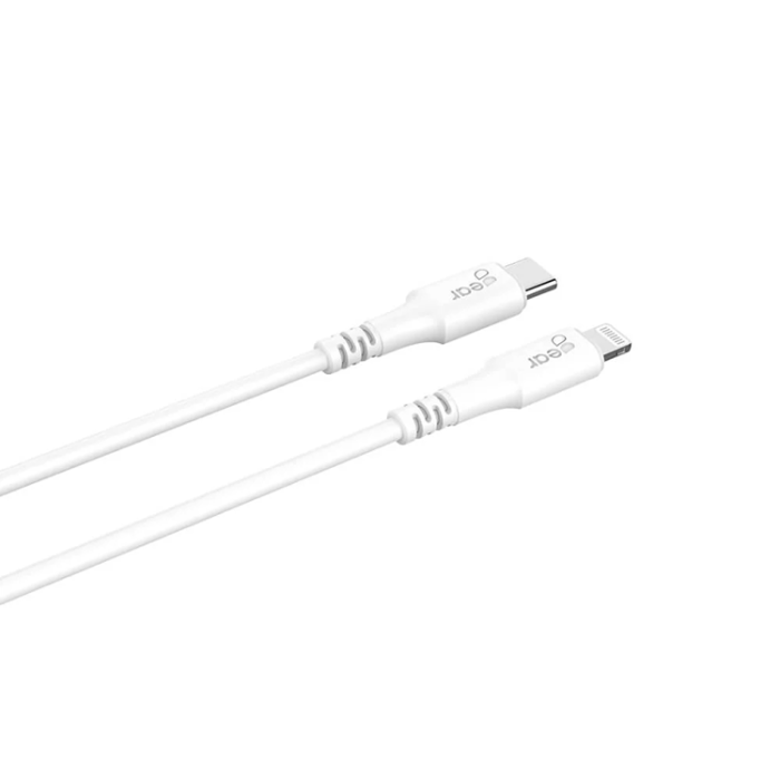 GEAR - Gear USB-C Till Lightning 0.5m Kabel MFI C94 - Vit