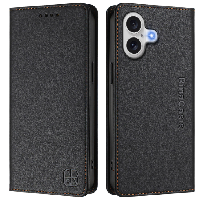 RINACASIS - RINACASIS iPhone 17 Plånboksfodral RC01 RFID - Svart
