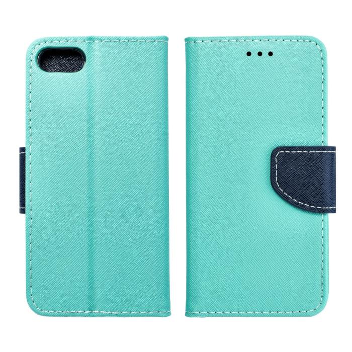 Forcell - Fancy Plånboksfodral till iPhone 7/8/SE 2020 mint/navy