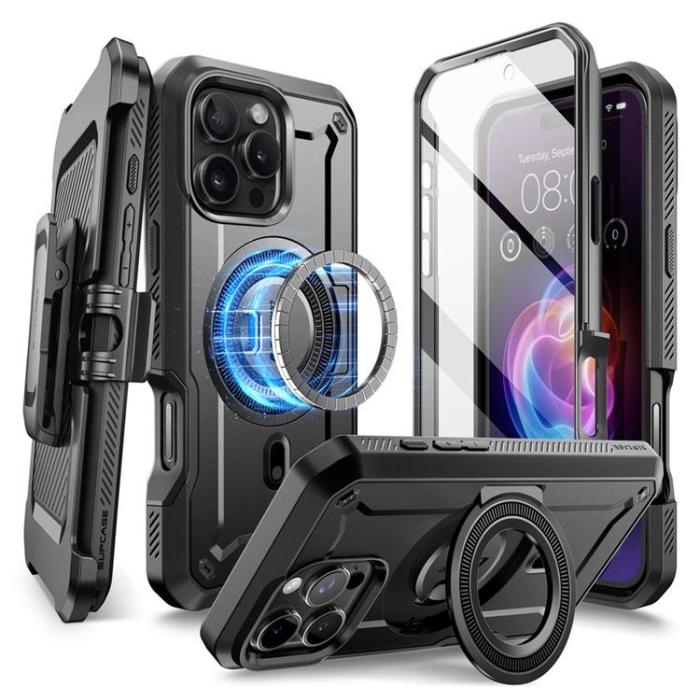 SupCase - Supcase iPhone 16 Pro Max Mobilskal Magsafe UB Pro - Svart