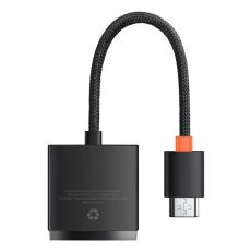 BASEUS - Baseus Adapter HDMI Till VGA Micro USB - Svart