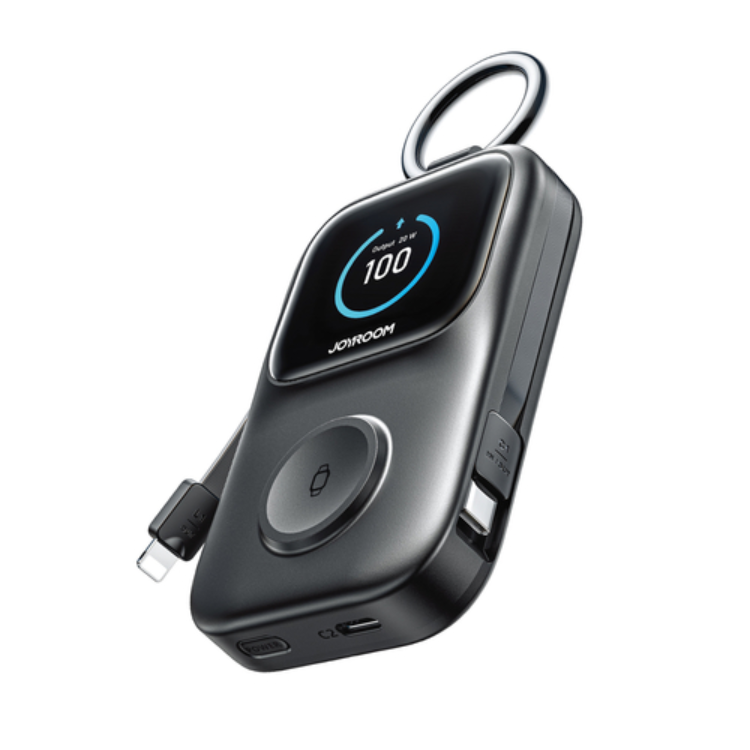 Joyroom Powerbank 5000mAh JR-W19 med 5W Trådlös Klockladdning - Svart