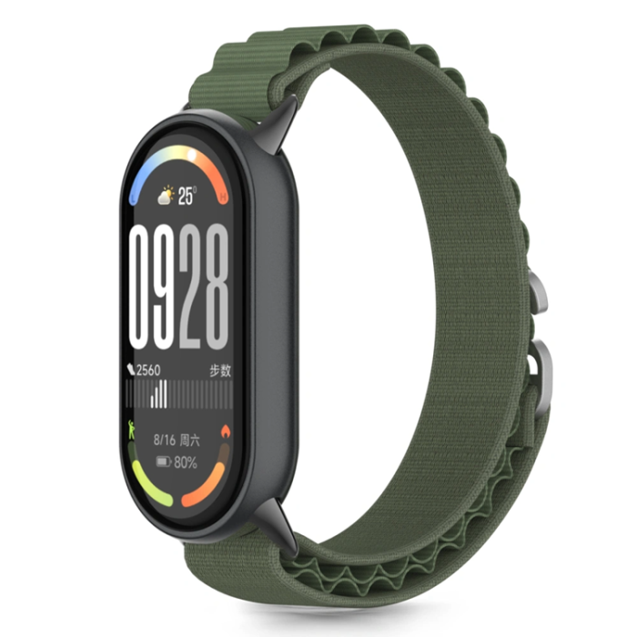 Tech-Protect - Tech-Protect Xiaomi Smart Band 8/9/10/NFC Armband Nylon Pro - Grön