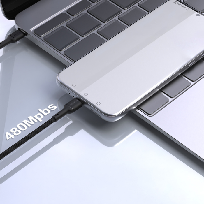 Dudao - Dudao USB-C - USB-C 65W Kabel 2m L9C - Svart