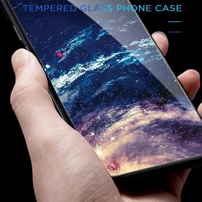 OEM - Galaxy S23 Ultra Skal med strålglans - Vit Planet
