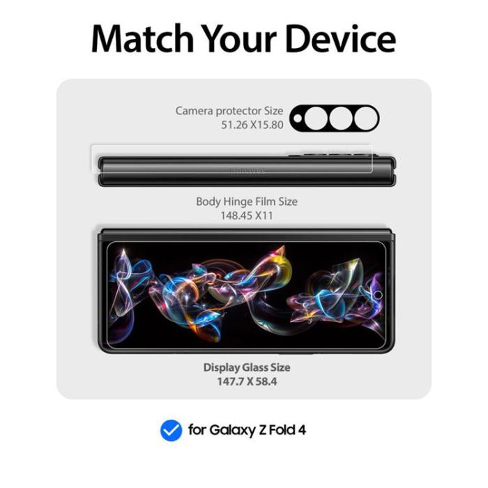 Whitestone - Whitestone 2-Pack Galaxy Z Fold 4 Härdat Glas Skärmskydd EZ