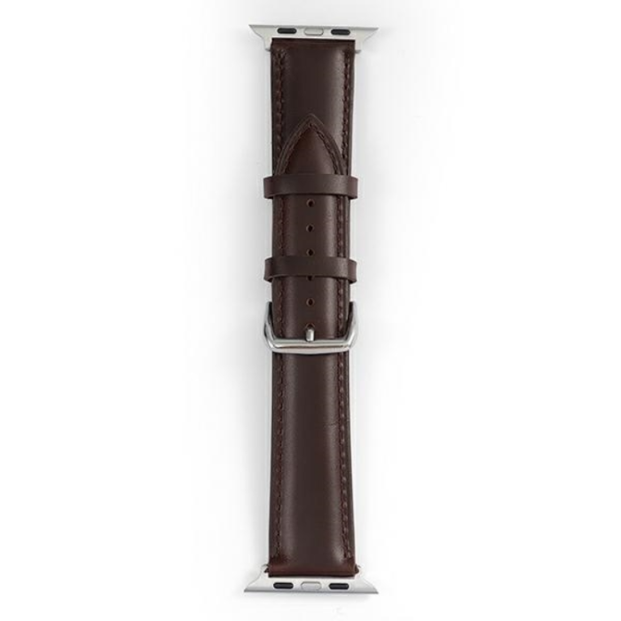 Beline - Beline Apple Watch (42/44/45/49mm) Armband Läder - Brun