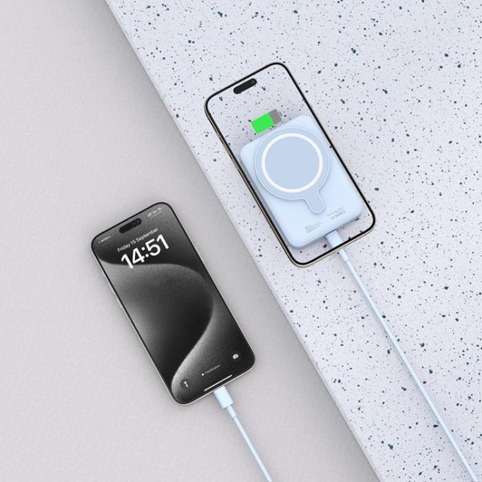 Tech-Protect - Tech-Protect Magsafe Powerbank 10000mAh PB11 LifeMag - Blå
