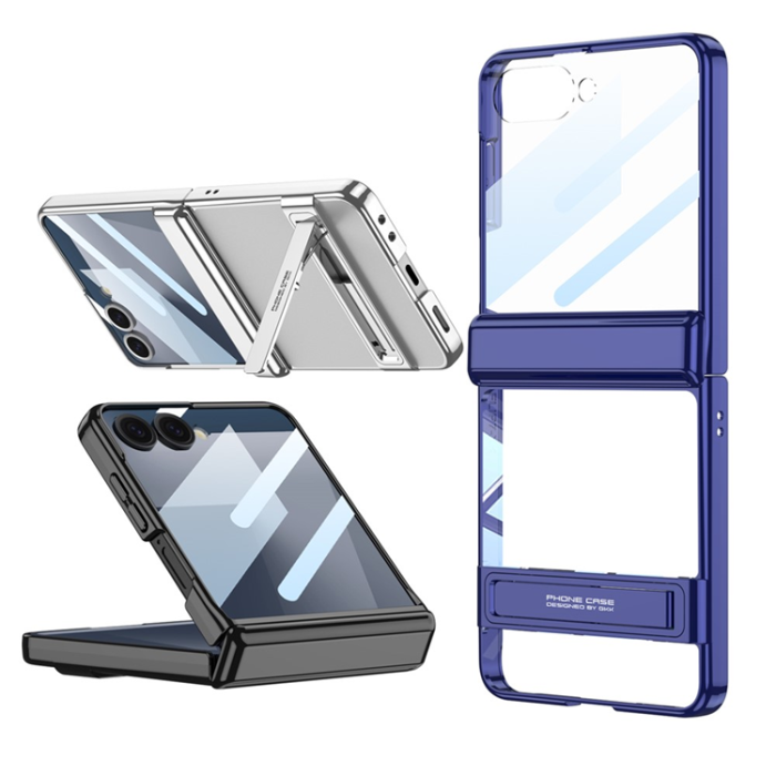 GKK - GKK Galaxy Z Flip 7 Mobilskal Magnetic Hinge Kickstand - Lila