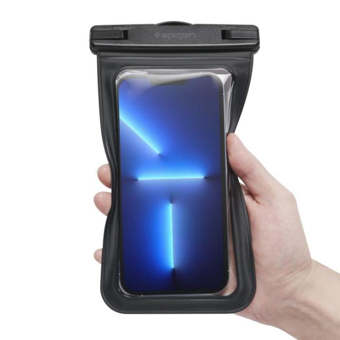 Spigen - Spigen 2-Pack Universala Vattentät Mobilväskor A601 - Svart