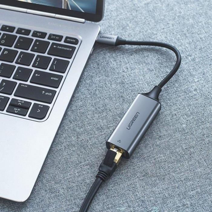 Ugreen - Ugreen USB-C 1000 Mbps Gigabit Ethernet Extern Nätverksadapter - Grå