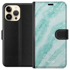 iSecrets - Pl&aring;nboksfodral till Apple iPhone 14 Pro Max med Mint Marble