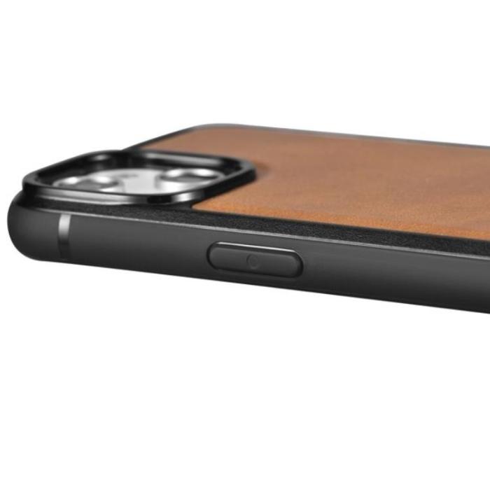 ICARER - iCarer iPhone 14 Plus Skal Magsafe Aktä Läder - Light Brun