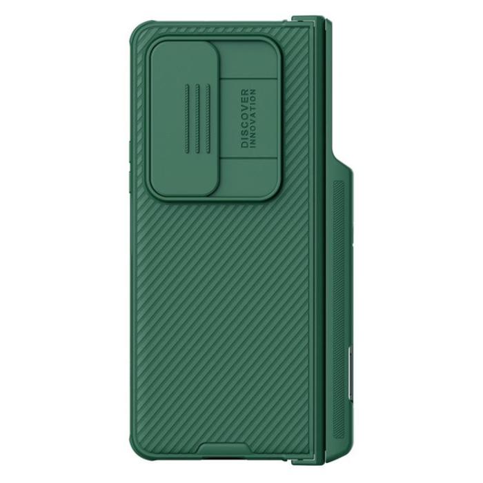 Nillkin - Nillkin Galaxy Z Fold 4 Skal CamShield Pro Kicksatand - Grön