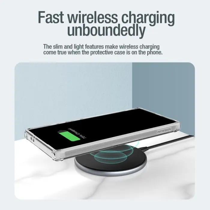 Nillkin - Nillkin Galaxy S24 Ultra Mobilskal Magsafe Nature Pro Armored - Vit