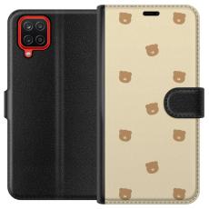 iSecrets - Pl&aring;nboksfodral till Samsung Galaxy A12 med Bj&ouml;rnm&ouml;nster