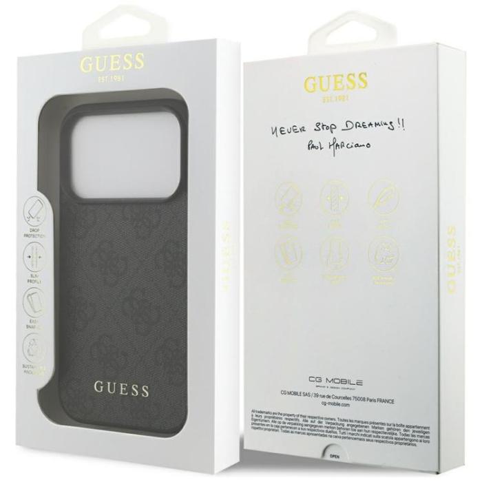 Guess - Guess iPhone 17 Pro Mobilskal 4G Classic - Svart