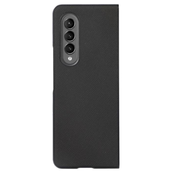 OEM - Galaxy Z Flip 4 Skal Cross Texture - Svart