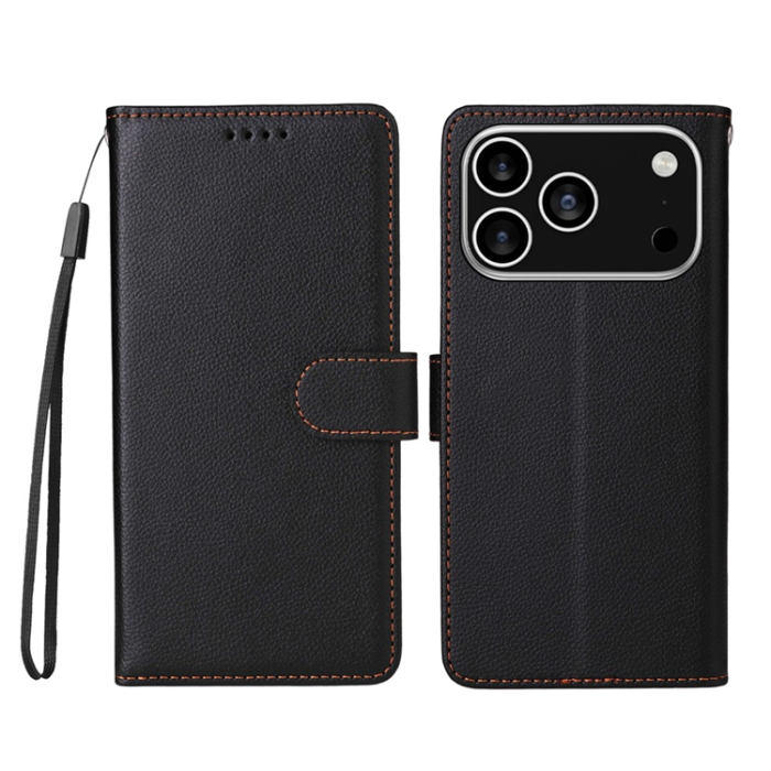 A-One Brand - iPhone 17 Pro Plånboksfodral RFID Blocking med Handledsrem