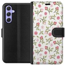iSecrets - Pl&aring;nboksfodral till Samsung Galaxy A54 med Blommigt