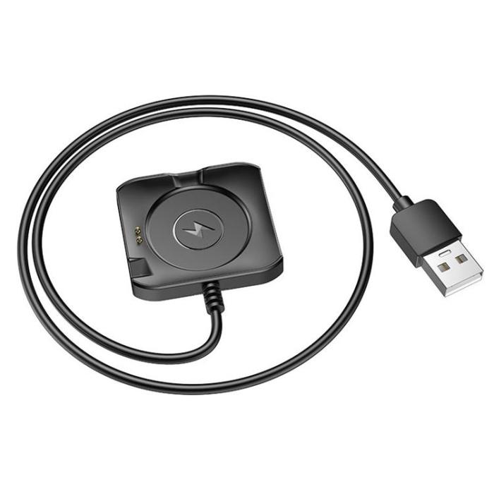 Hoco - Hoco Laddkabel för Smartwatch 0.6 m Y28 - Svart