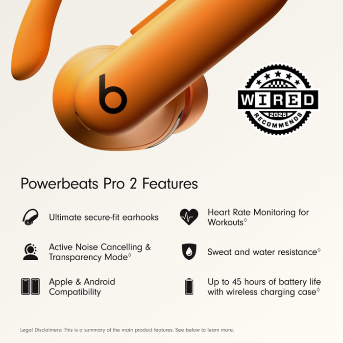 Apple - Apple Beats Powerbeats Pro 2 - Electric Orange