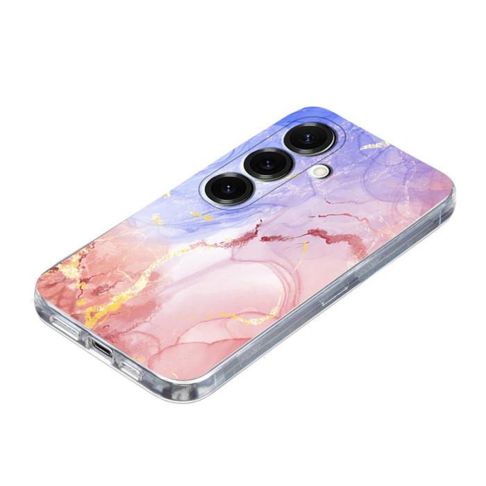 OEM - Samsung Galaxy A35 5G Skal Marmortryck Mjuk TPU - Rosa