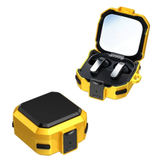 A-One Brand - Skal f&ouml;r Galaxy Buds 4/Buds 4 Pro Armor - Svart/Gul