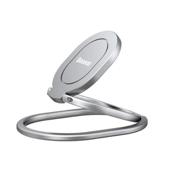 UTGATT1 - Baseus Rails Self-Adhesive Ringhållare Telefonställ - Silver