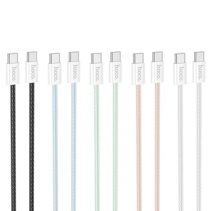 Hoco - Hoco USB-C till USB-C kabel 1m 60W - Grön